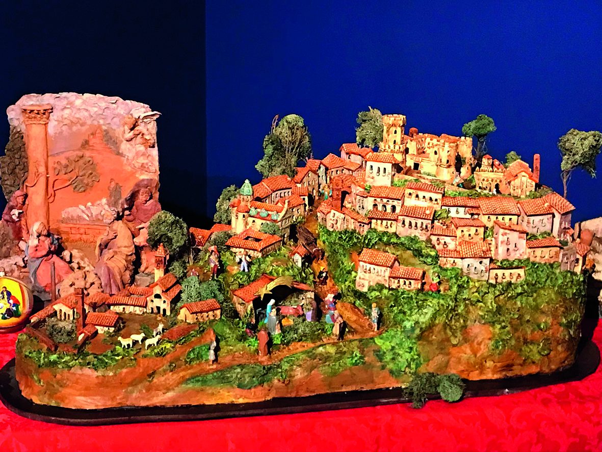 Rappresentazione presepiale in ceramica della città di Corigliano